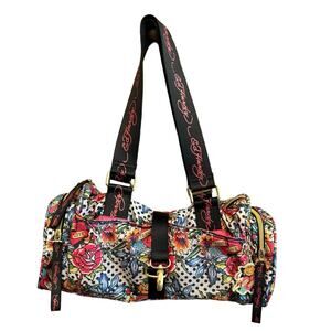 Ed Hardy Y2K Handbag Vintage Bag Shoulder Strap Vintage Gold Clasp One Size